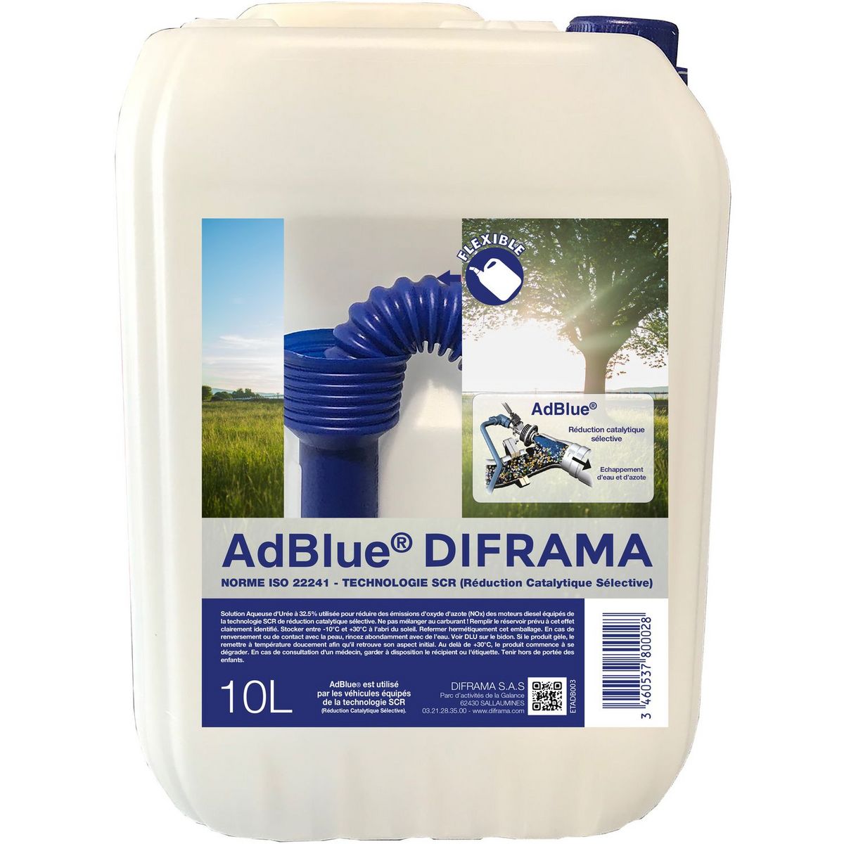 Solution d'urée AdBlue en bidon de 10L + bec verseur