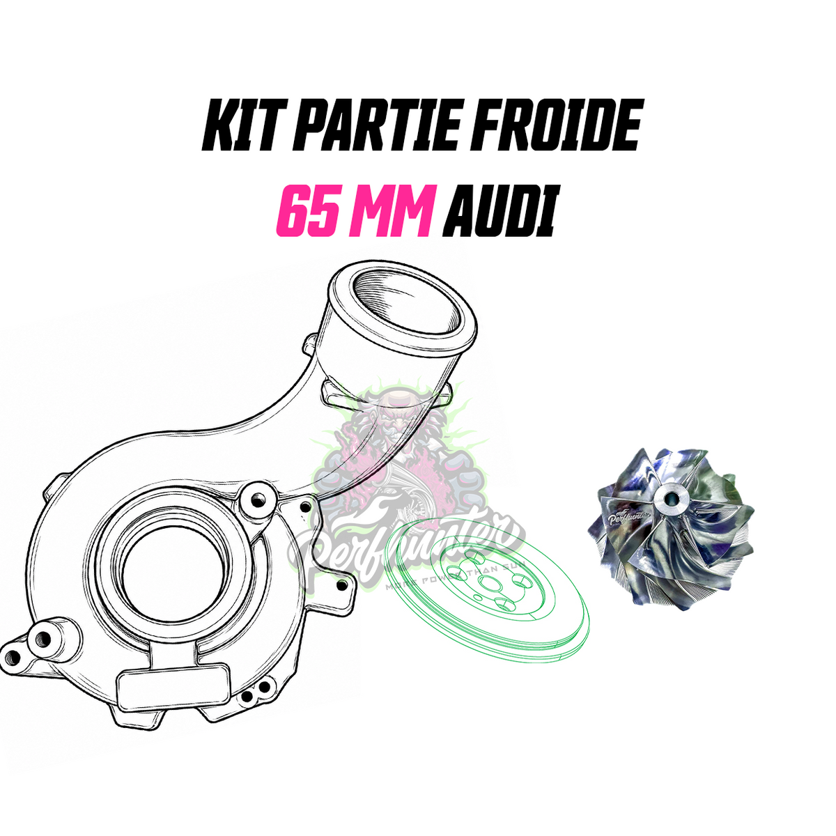 KIT PARTIE FROIDE AUDI 65MM