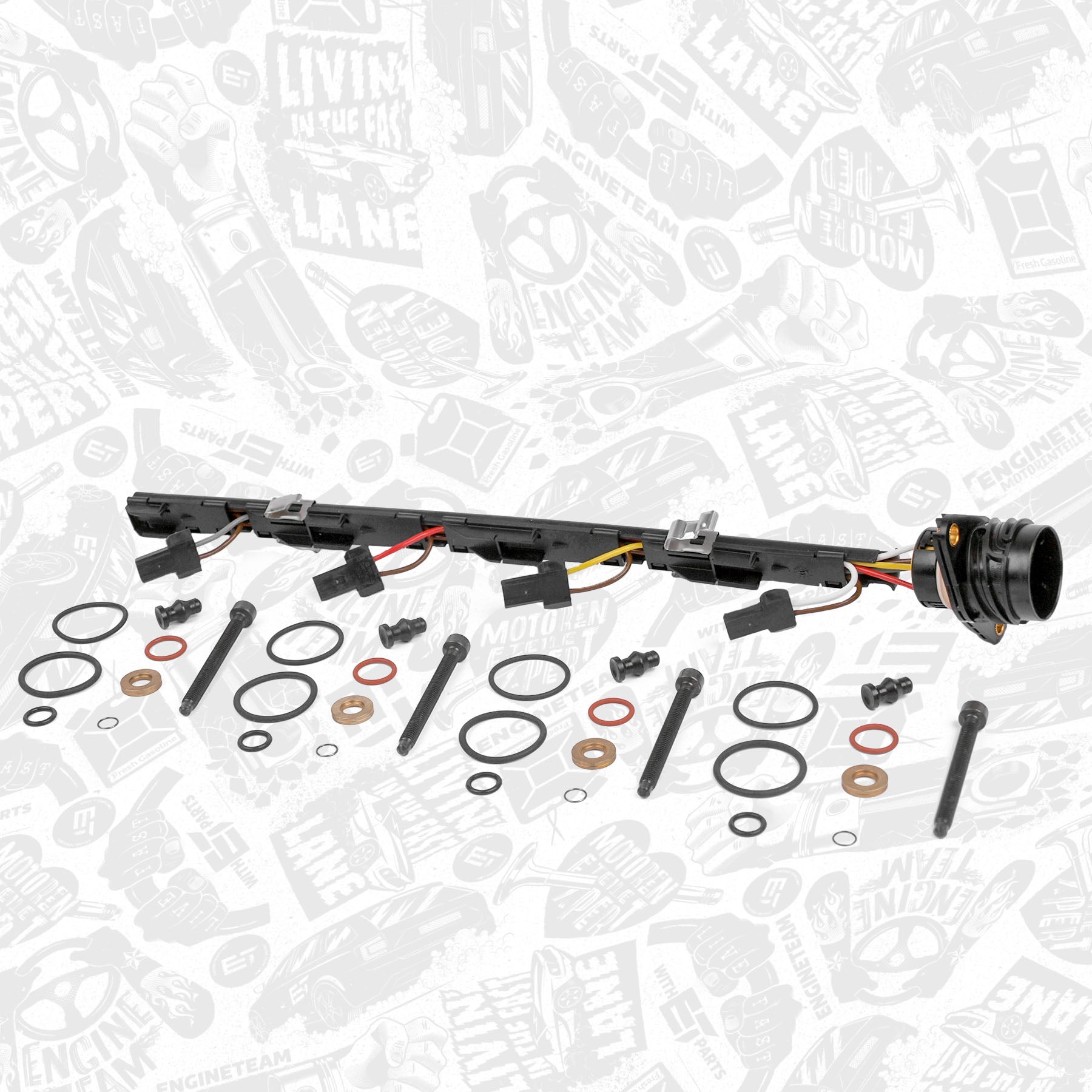 KIT Faisceau de câbles d’injecteur et joints et visserie 1,9 TDI ET Engineteam (038971600 / 038103385A / 038198051)