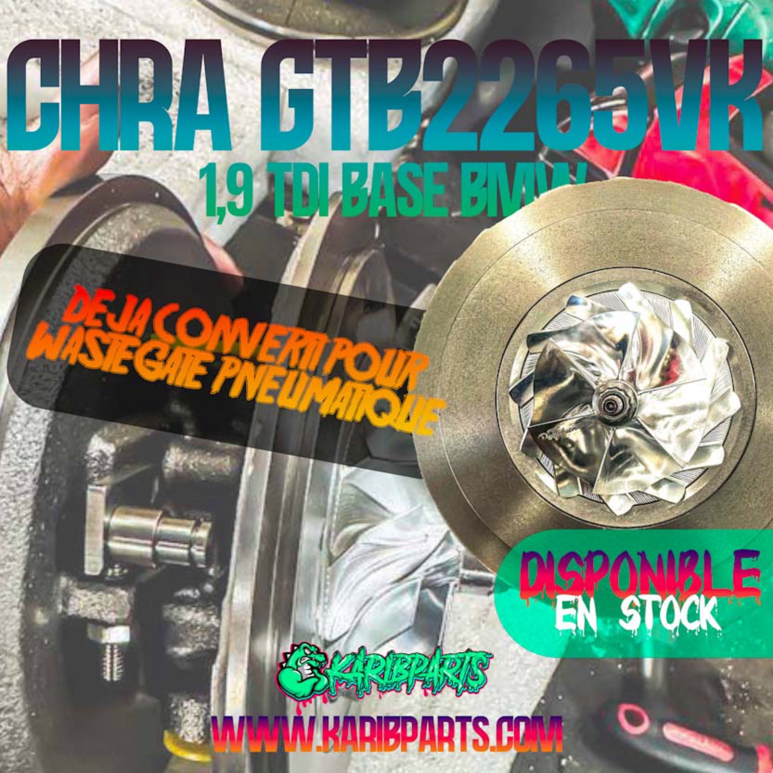 CHRA GTB2265VK 1,9 TDI pour turbo BMW | 758351-0013, 758351-0015 2265VK PERFHUNTER