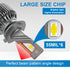 KIT LED 6500K Série MAX3 NAOEVO Ampoule de phare LED 60 W 12500 lm |  NAOEVO