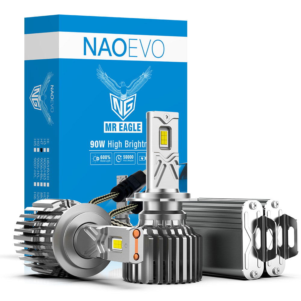 KIT LED 6500K Série NG NAOEVO Ampoule de phare LED 90 W 21600 lm |  NAOEVO