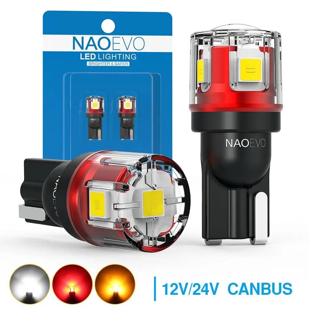 Ampoules LED T10 2W /W5W 2SMD3030 NAOEVO - KARIBPARTS