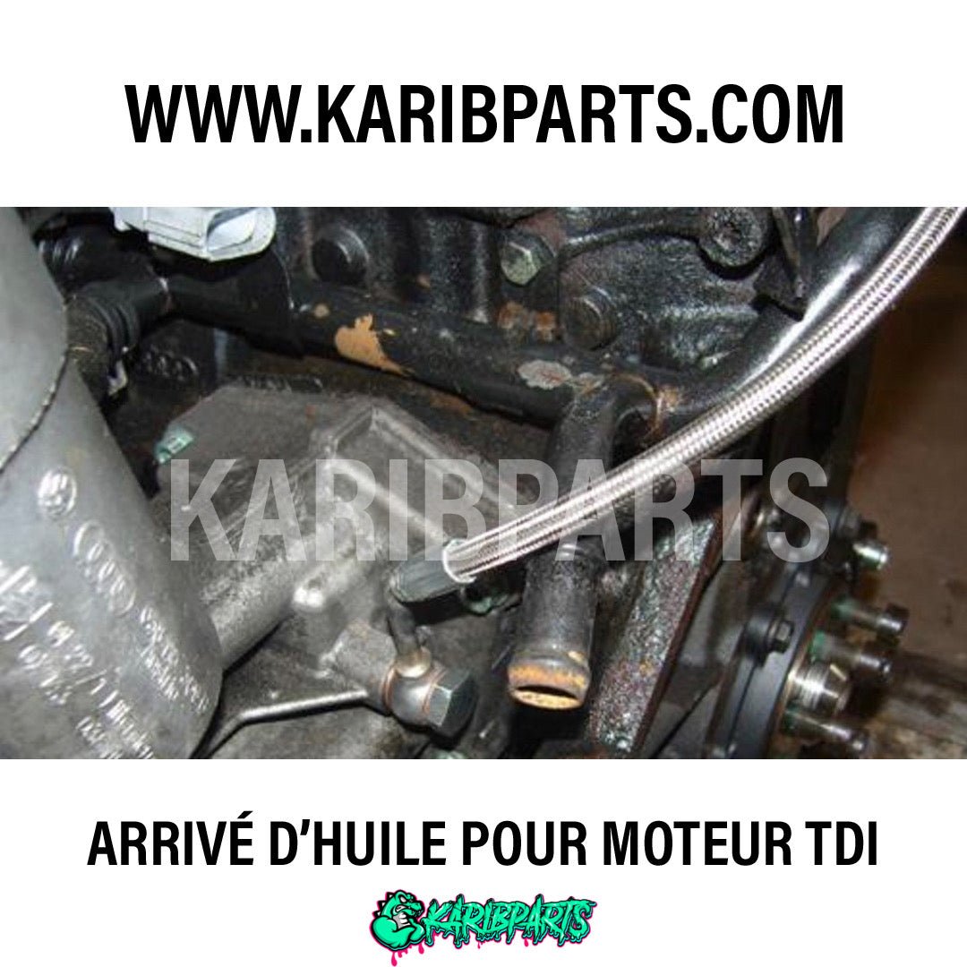 Arrivé d'alimentation en huile tressée pour 1.9 et 2.0 TDI - KARIBPARTS
