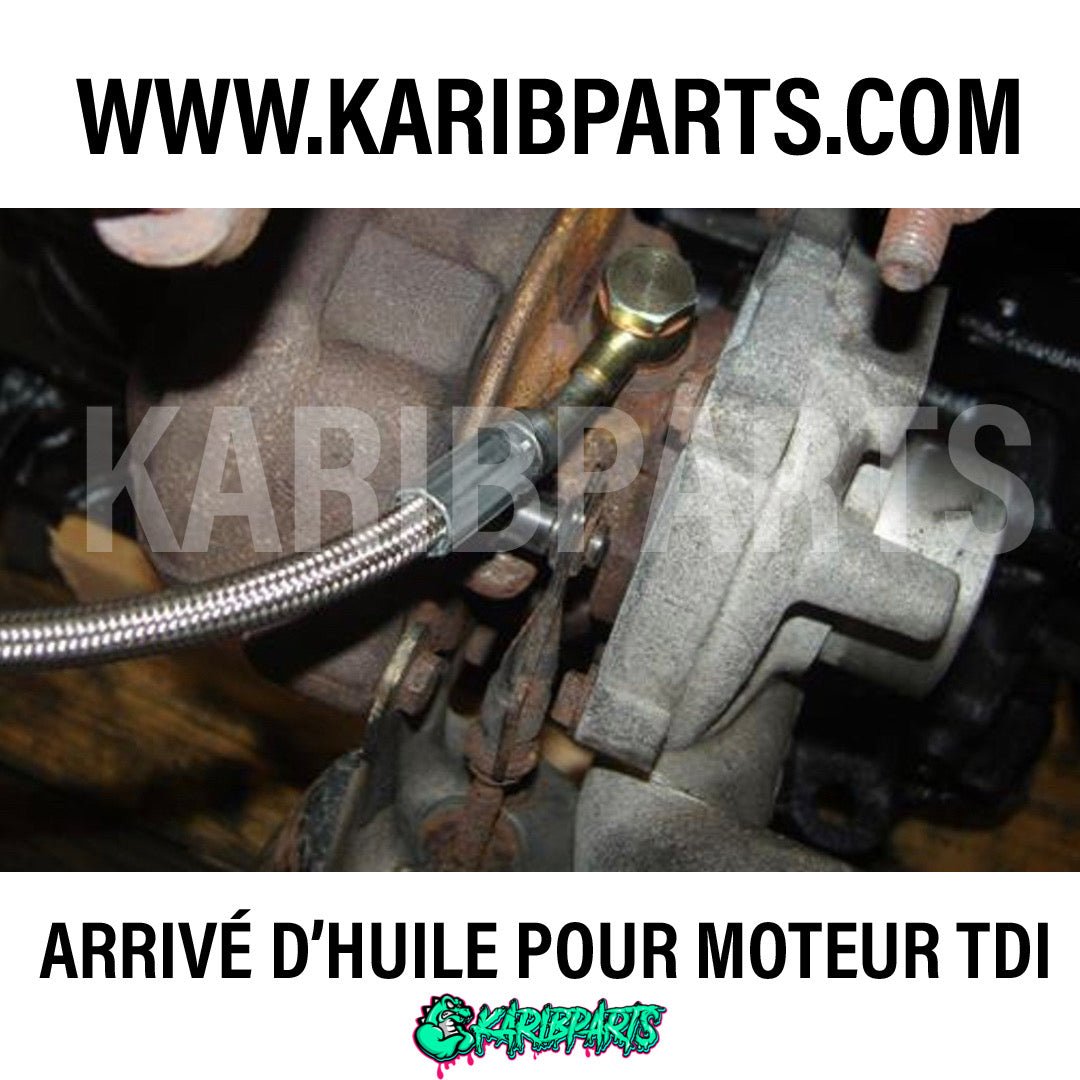 Arrivé d'alimentation en huile tressée pour 1.9 et 2.0 TDI - KARIBPARTS
