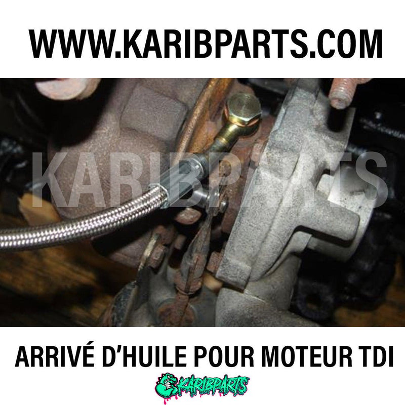 Arrivé d'alimentation en huile tressée pour 1.9 et 2.0 TDI - KARIBPARTS