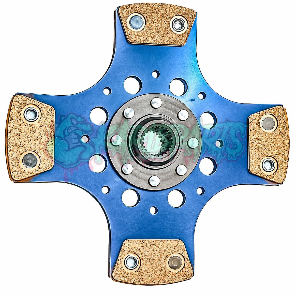 DISQUE D'EMBRAYAGE 4 PATINS MÉTAL FRITTÉ RIGIDE Performance Clutch Disc pour boite 6 vitesse 02M/02Q volant moteur bimasse VAG KRAKEN PERFORMANCE - KARIBPARTS