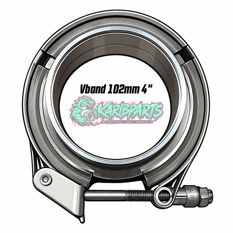 Kit collier Vband 102mm 4" inox avec gorge de positionnement PERFHUNTER - KARIBPARTS