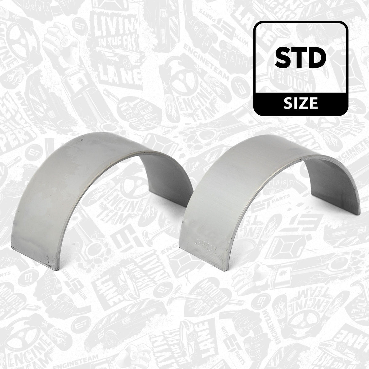 Kit de Coussinets de BIELLE X5 BIELLES TAILLE STD (Connecting Rod Bearing Set) V-2,5TDI AXE AXD BNZ 2004+ LP002700 - | Engineteam | Références OEM : 038105701A, 038105701B, 038105701C IDENTIQUE 1,9 TDI 130/150/160 2,0 TDI 140 ET 2,5 TDI - KARIBPARTS