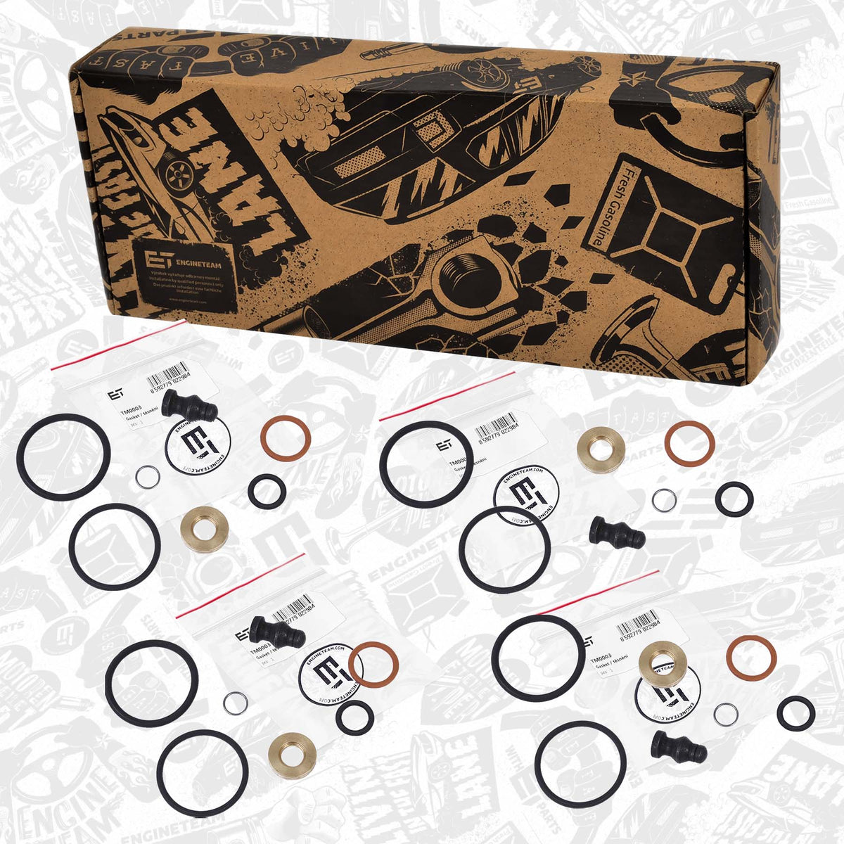 kit de joints d’injecteur (4 pièces) TM0028 signé ET Engineteam - KARIBPARTS