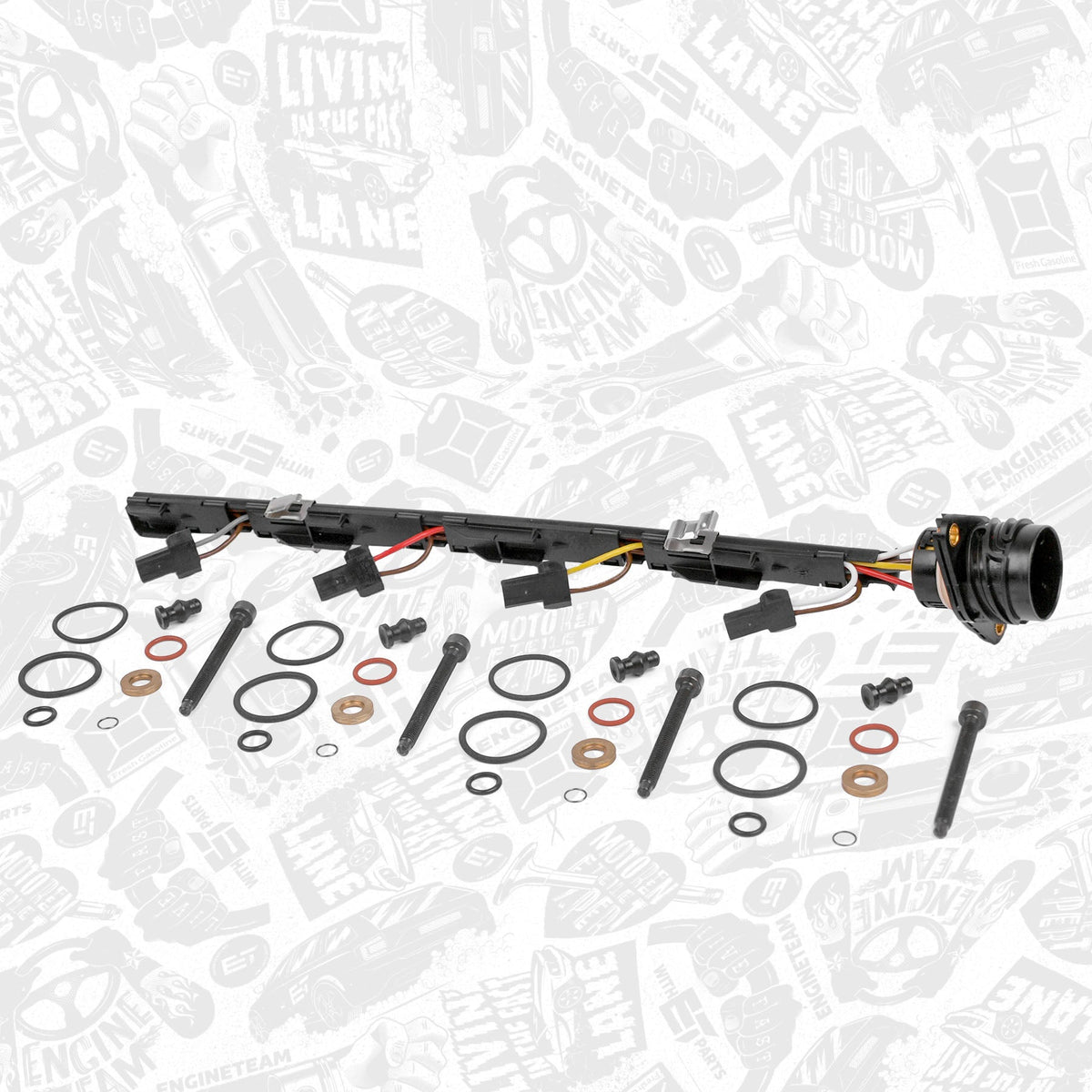 KIT Faisceau de câbles d’injecteur et joints et visserie 1,9 TDI ET Engineteam (038971600 / 038103385A / 038198051) - KARIBPARTS