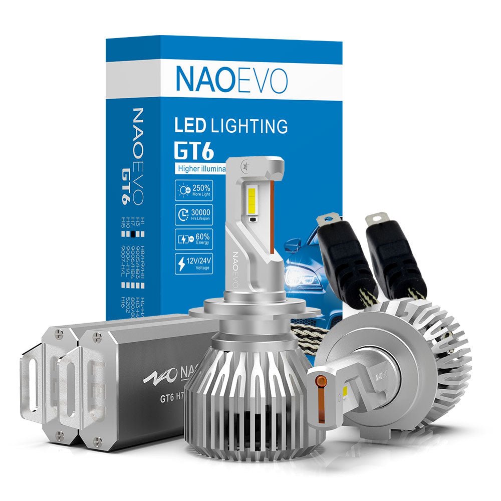 KIT LED 6500K GT6 Kit LED GT6 10000Lm DC9-32V NAOEVO - KARIBPARTS
