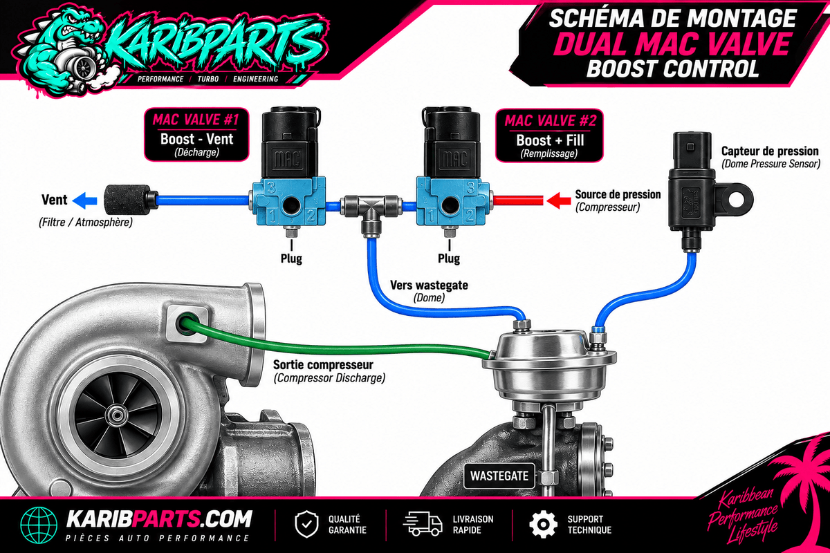 Mac Valve 3 Port Boost Control Solenoid 35A-AAA-DDBA-1BA - KARIBPARTS