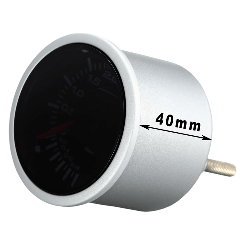 Manomètre Pression Turbo 0 - 4 BAR Capteur Pneumatique Affichage Aiguille 52mm KARIBPARTS - KARIBPARTS