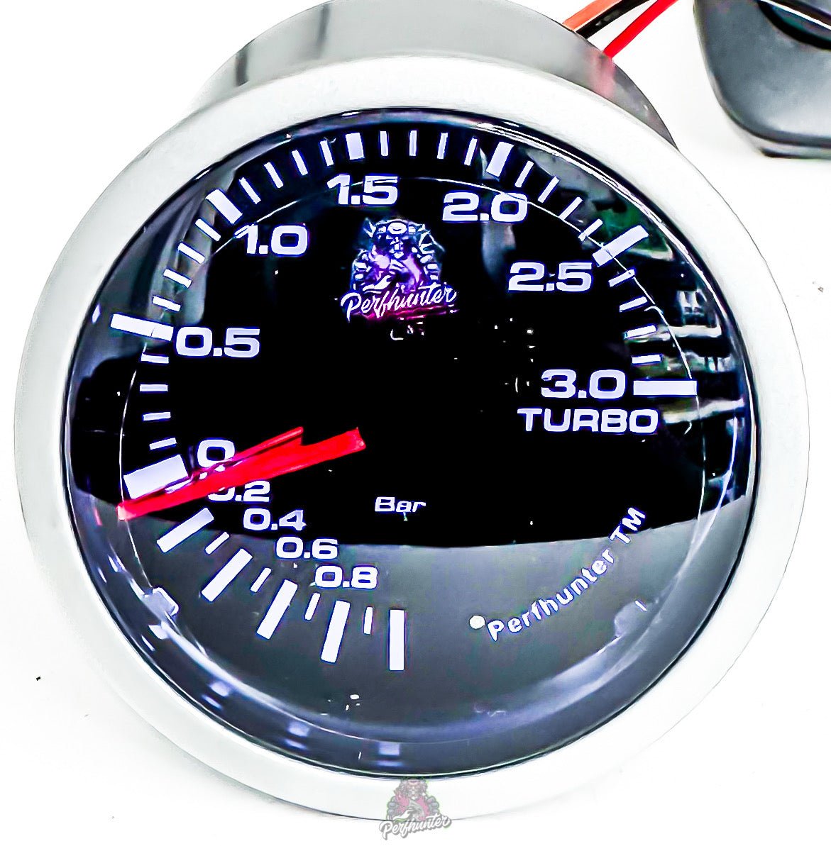 Manomètre Pression Turbo -1 / 3 BAR Capteur Pneumatique Affichage Aiguille 52mm PERFHUNTER - KARIBPARTS