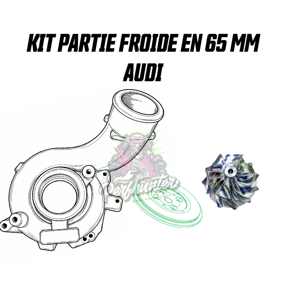 KIT PARTIE FROIDE AUDI 65MM