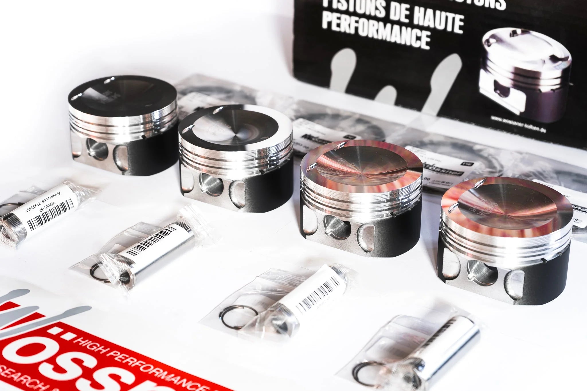 Pistons Forgés Wossner pour Moteurs VW 2.0 TFSI EA113 ; 2.0 TSI EA888 GEN 1 et 2