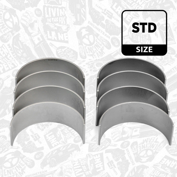 KIT Coussinets DE BIELLE 1,9 130 / 2.0 140 - 038105701A, 038105701B, 038105701C LP003000 - Kit de Coussinets de Bielles (Connecting Rod Bearing Set) | Engineteam | Références OEM : 038105701A, 038105701B, 038105701C