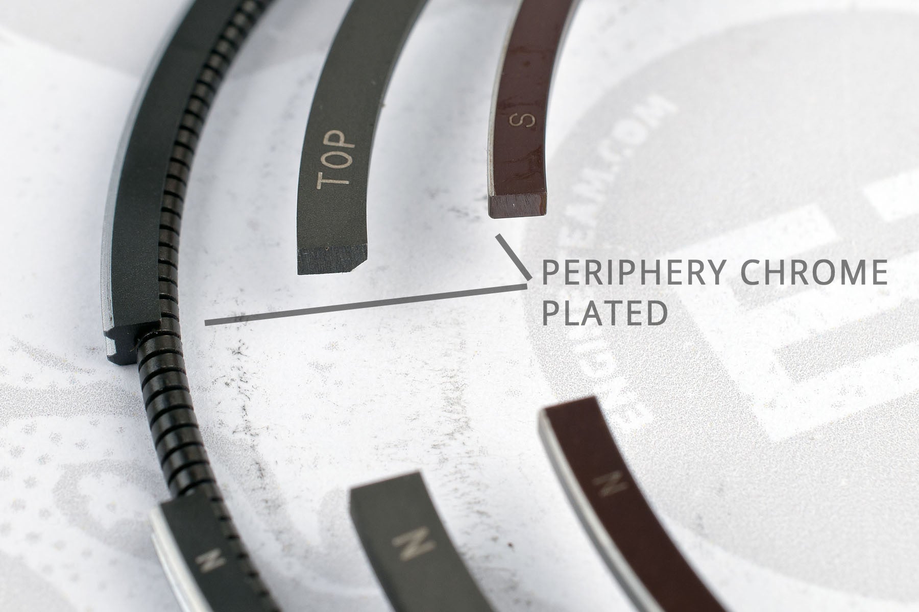 PISTON RING KIT R1005000 - 1.9 TDI IP Piston Ring Kit | Engineteam | OEM references: 028198151, 028198151B, 028198151A