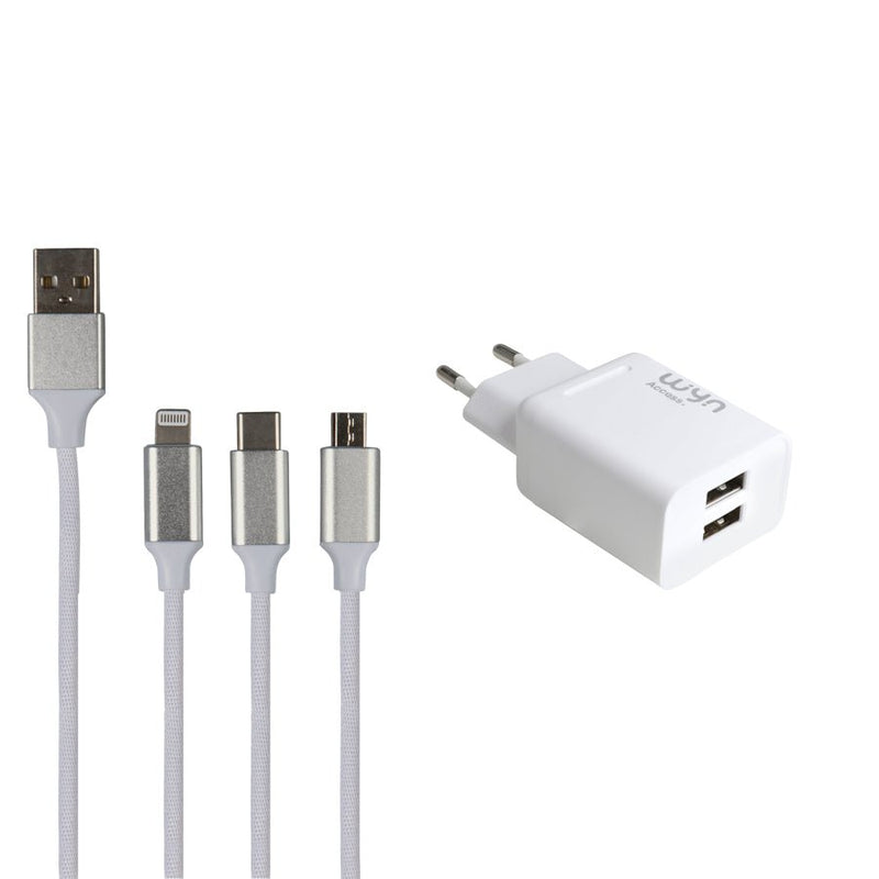 Chargeur avec câble 3 en 1 - KARIBPARTS