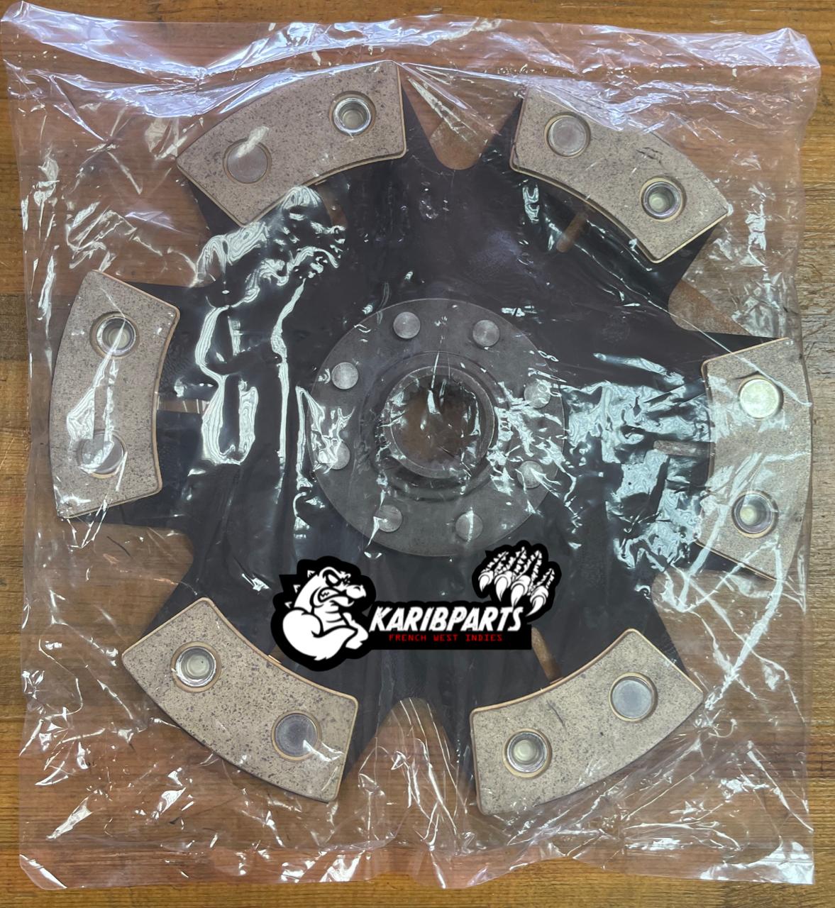 DISQUE D'EMBRAYAGE 6 PATINS MÉTAL FRITTÉ RIGIDE Performance Clutch Disc pour boite 6 vitesse 02M/02Q volant moteur bimasse VAG - KARIBPARTS