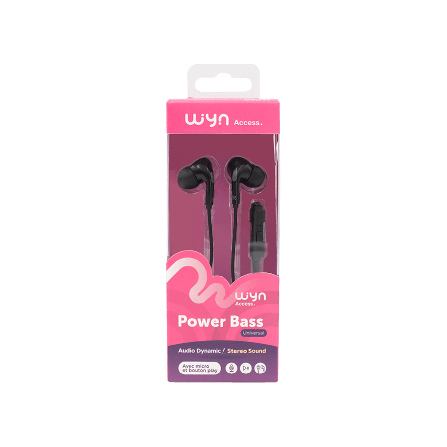 Écouteurs PowerBass BLACK - KARIBPARTS
