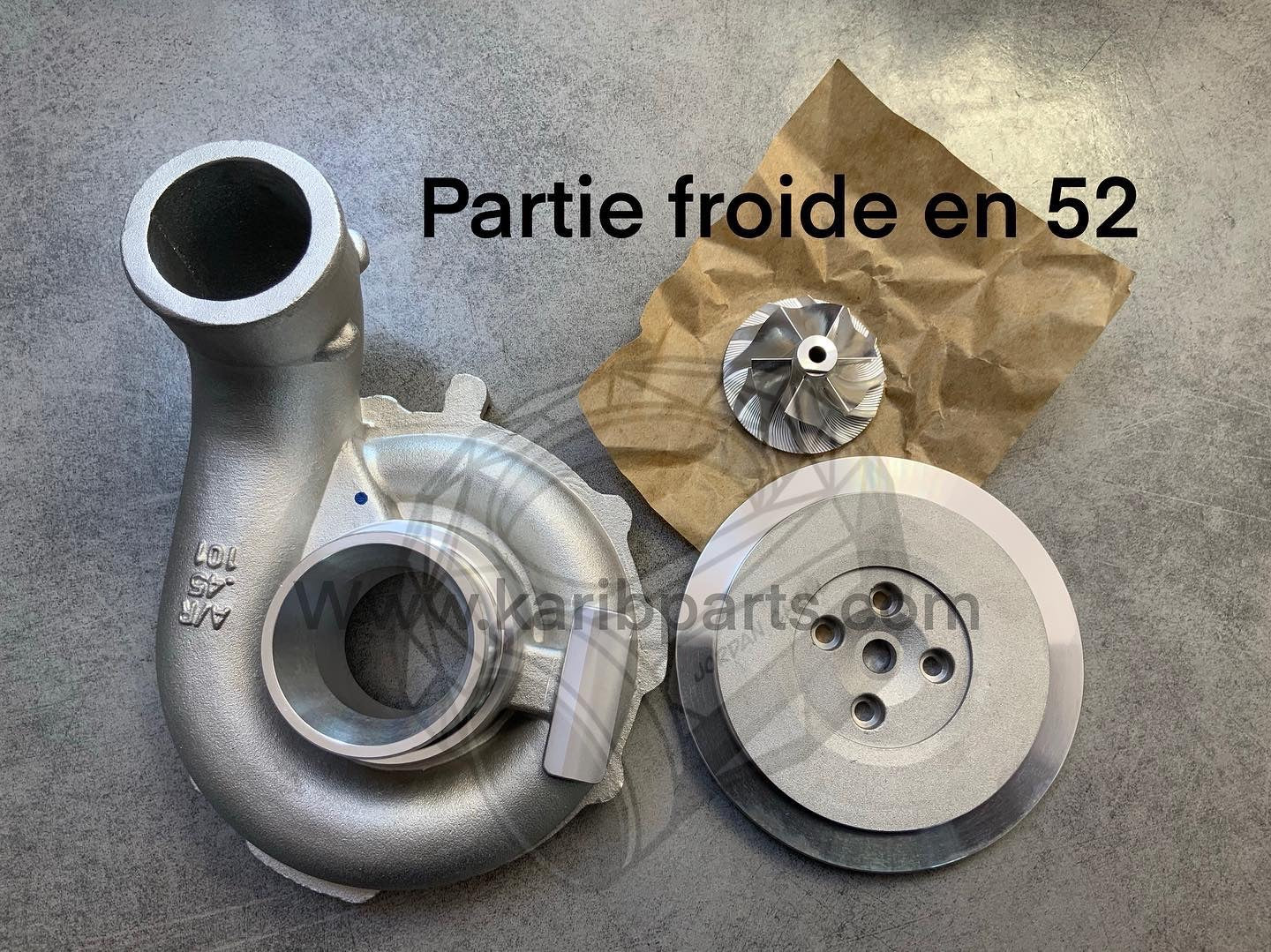 KIT Partie froide (COQUILLE ROUE MFS ET PLATEAU)en ø52