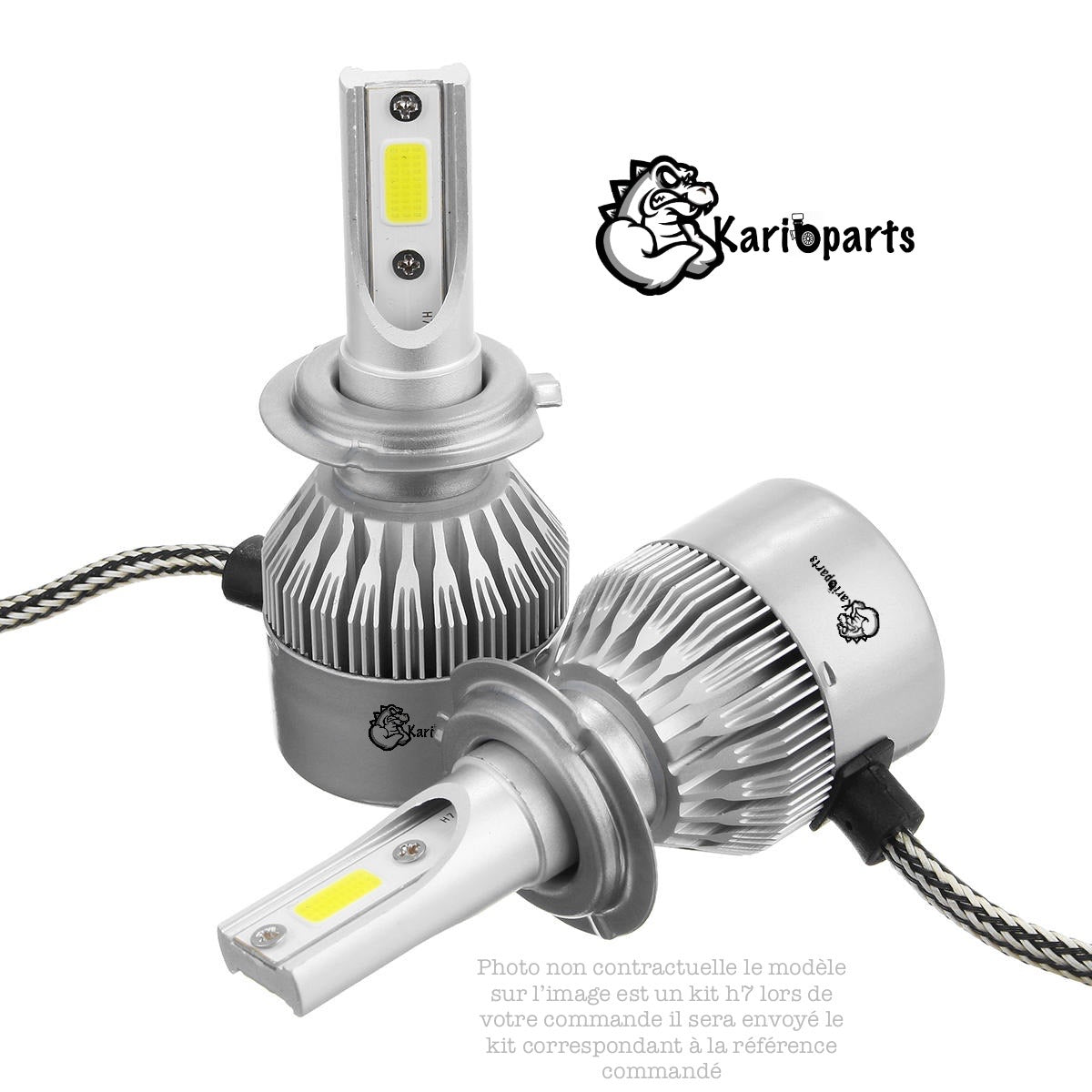 KIT LED H3 karibparts 72W 7600LM 6000K