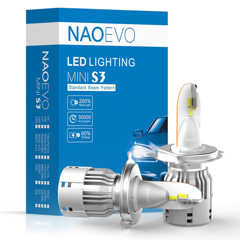 KIT LED 6500K Mini S3 60W 7200Lm DC9-16V NAOEVO - KARIBPARTS