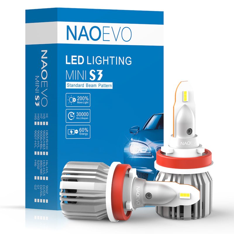 KIT LED 6500K Mini S3 60W 7200Lm DC9-16V NAOEVO - KARIBPARTS
