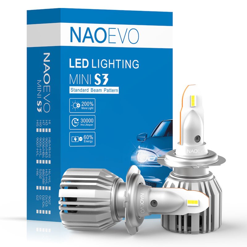 KIT LED 6500K Mini S3 60W 7200Lm DC9-16V NAOEVO - KARIBPARTS